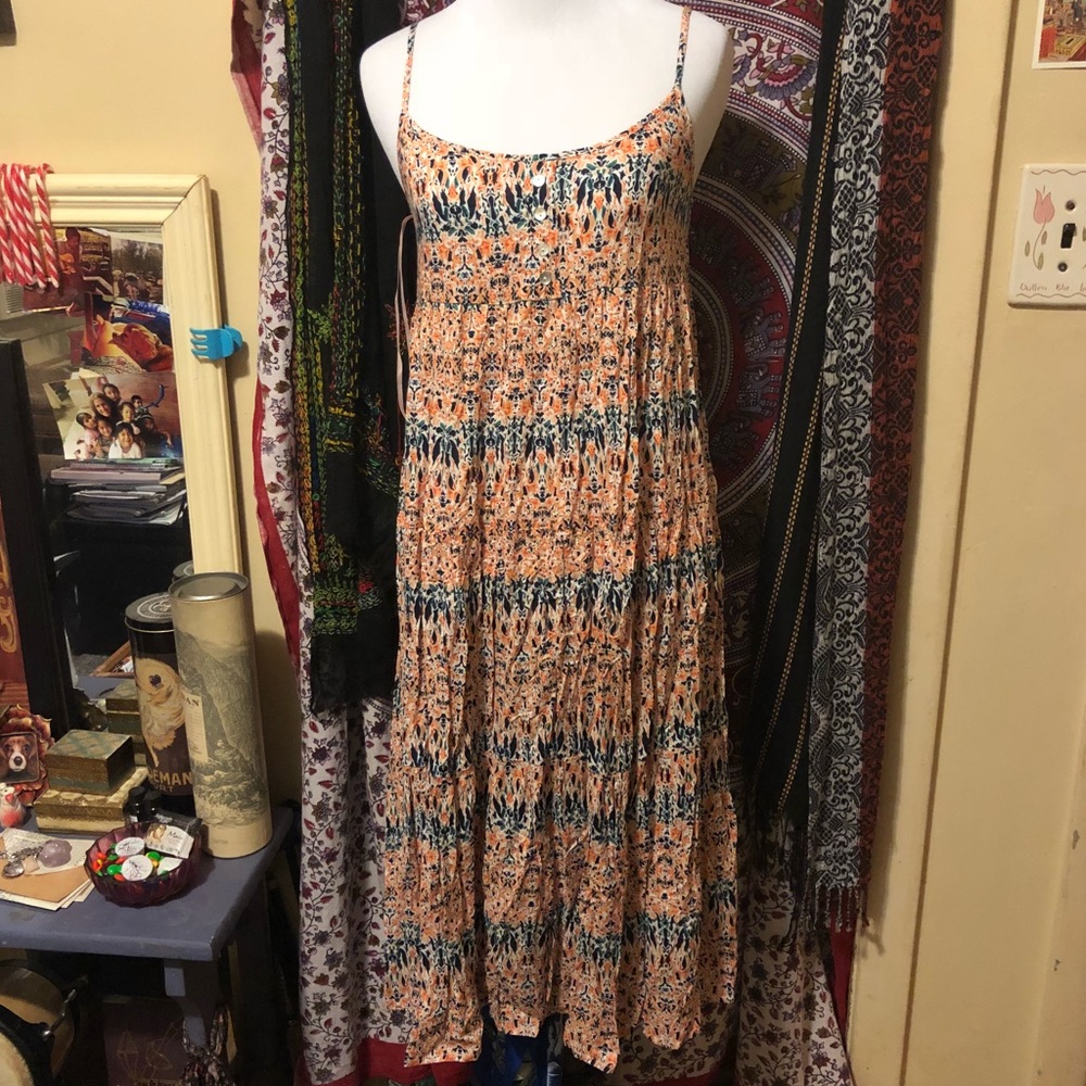 🍑Peach Midi Dress🍑